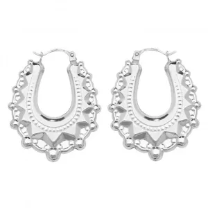 Acotis Silver 925 Creole Earrings G51212