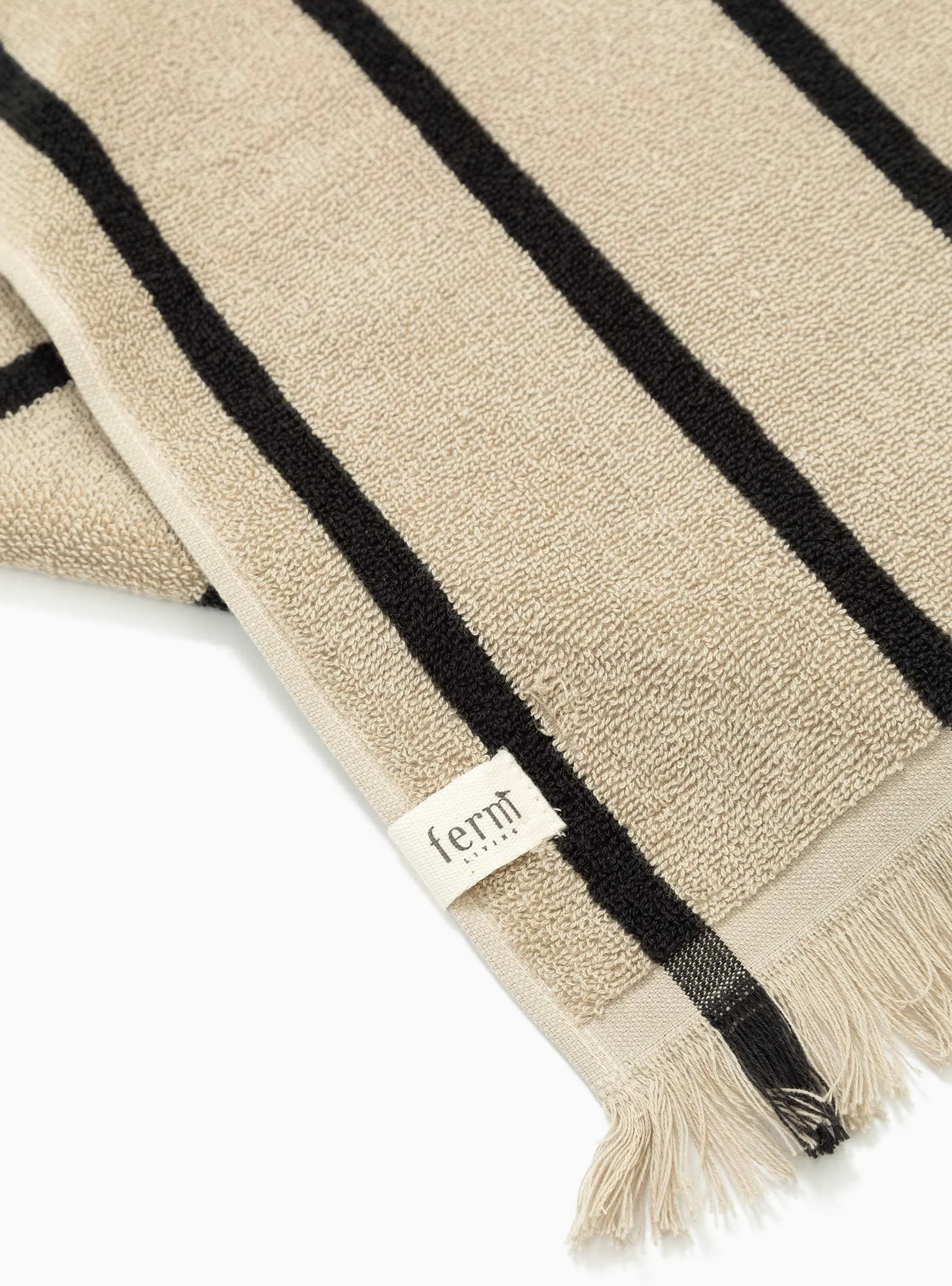 Alee Beach Towel Beige & Black