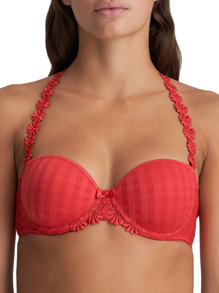 Avero Padded Strapless Bra - Scarlet