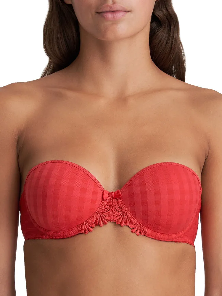 Avero Padded Strapless Bra - Scarlet