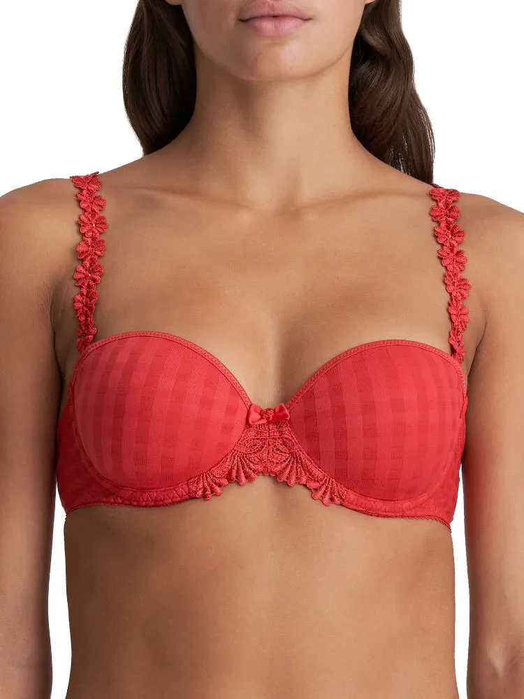 Avero Padded Strapless Bra - Scarlet