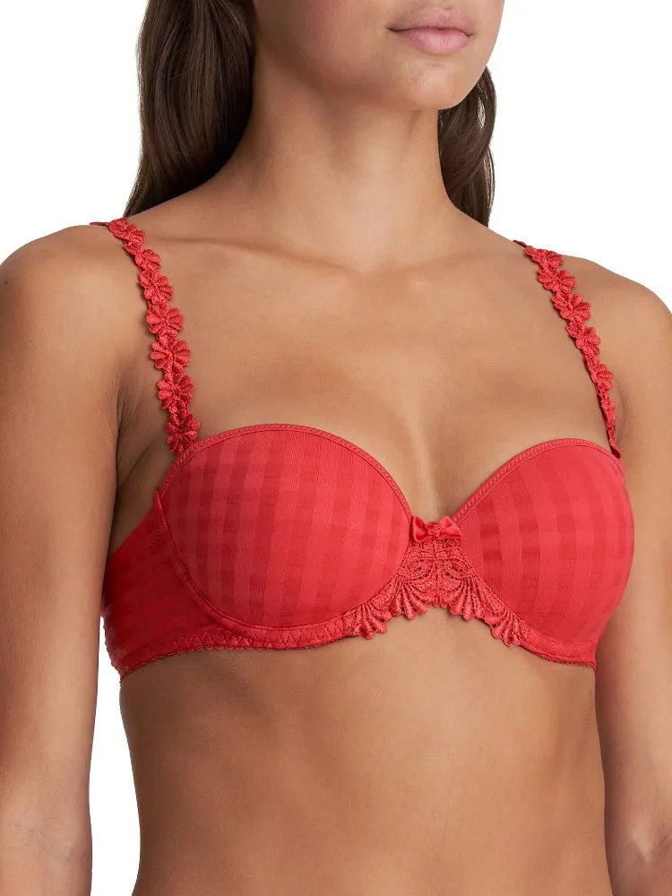 Avero Padded Strapless Bra - Scarlet