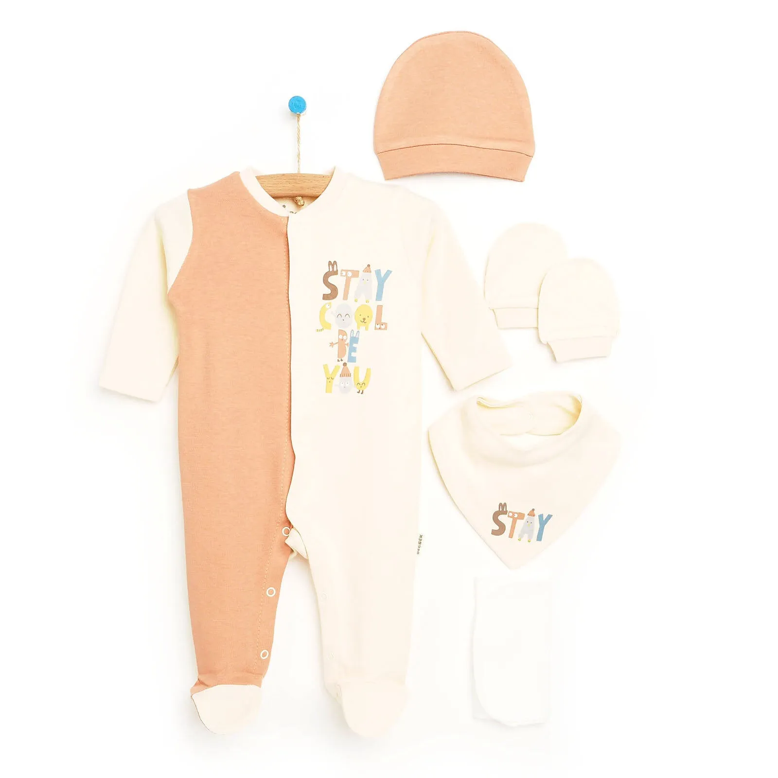 Bebbek Baby Boy 5 Pcs Newborn Starter Set