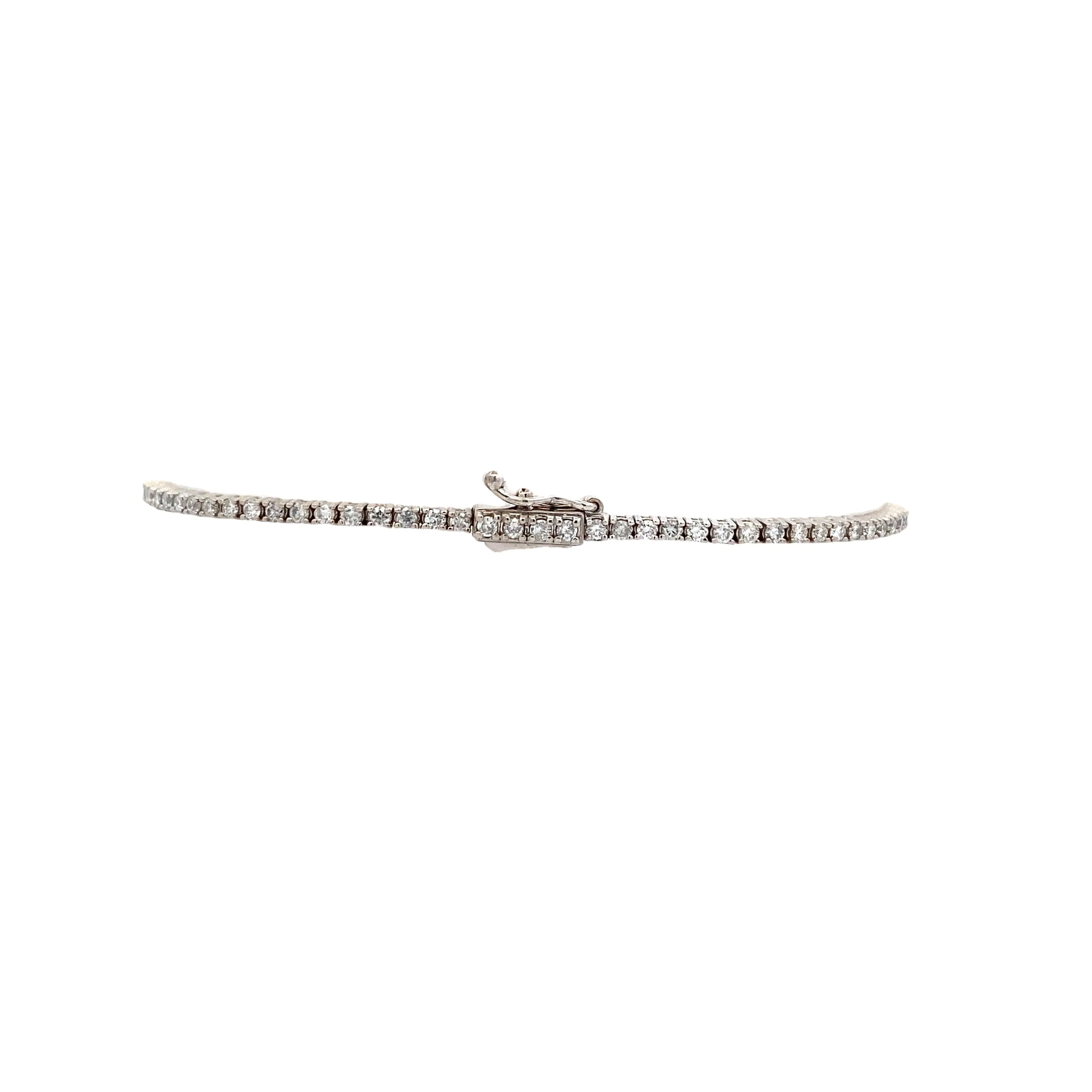 Beeghly & Co. White Gold Diamond Tennis Bracelet