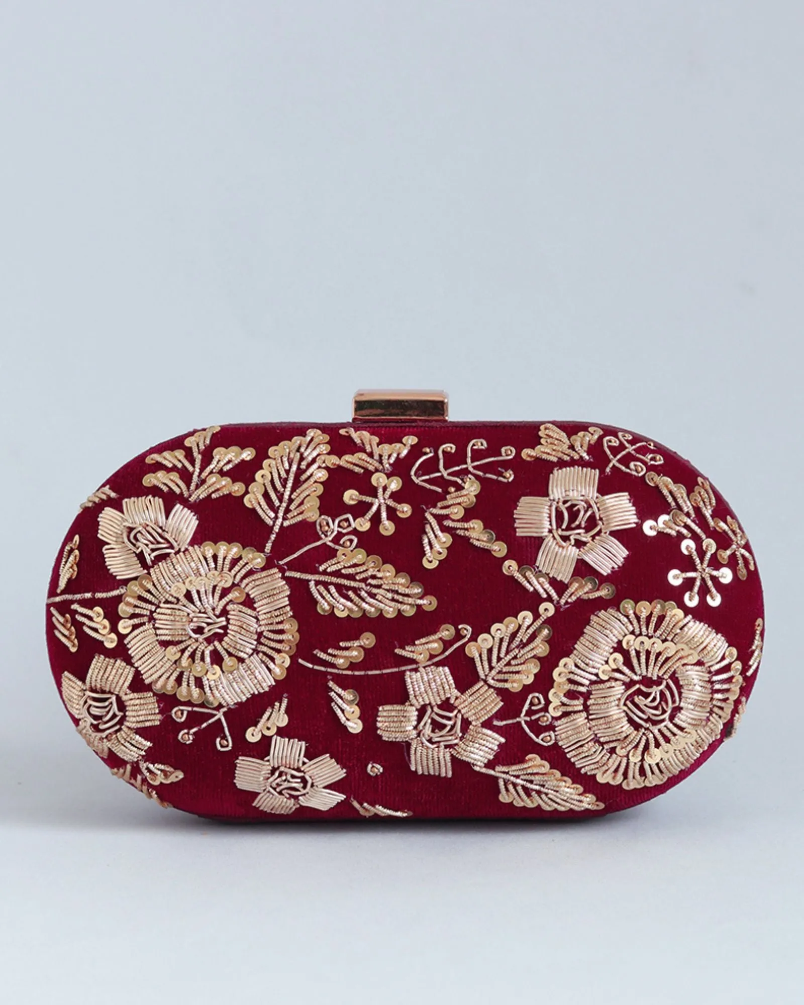 Begum Zardozi Hand Embroidered Clutch