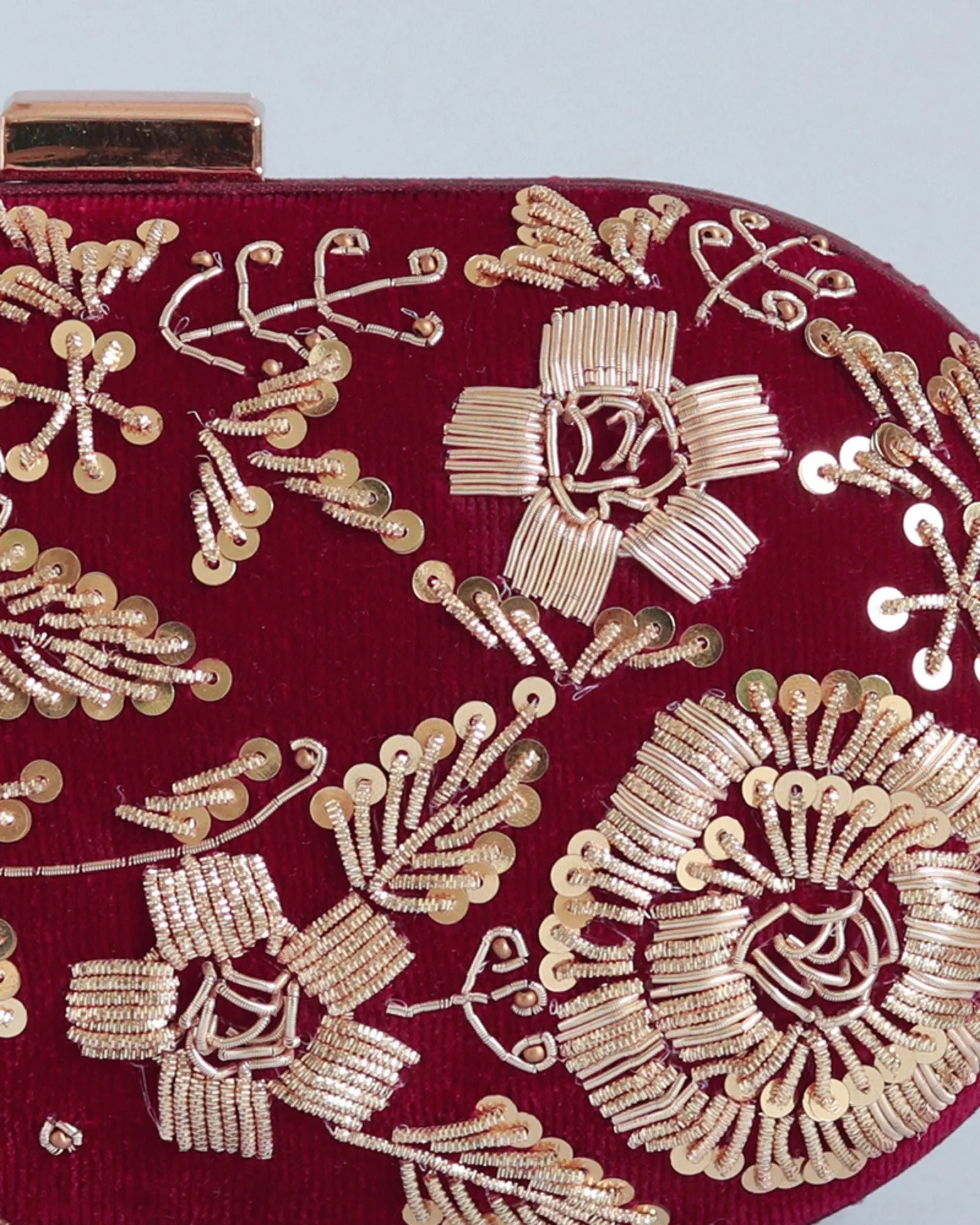 Begum Zardozi Hand Embroidered Clutch