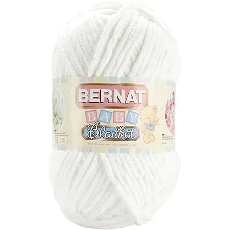 Bernat Baby Blanket Big Ball Yarn - White 10.5oz/300g