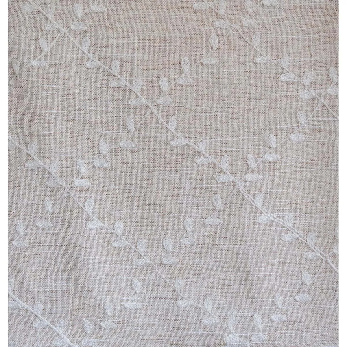 Blanc Mariclò Set due Tende beige con ricami Shabby Chic 140x290 cm