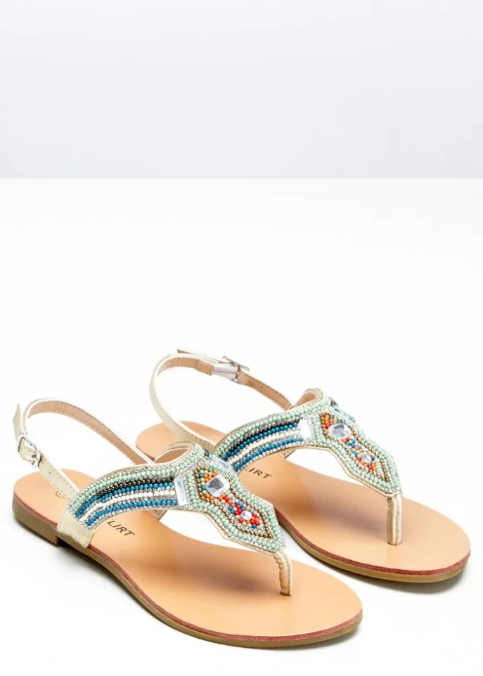 Bodyflirt toe sandals, green