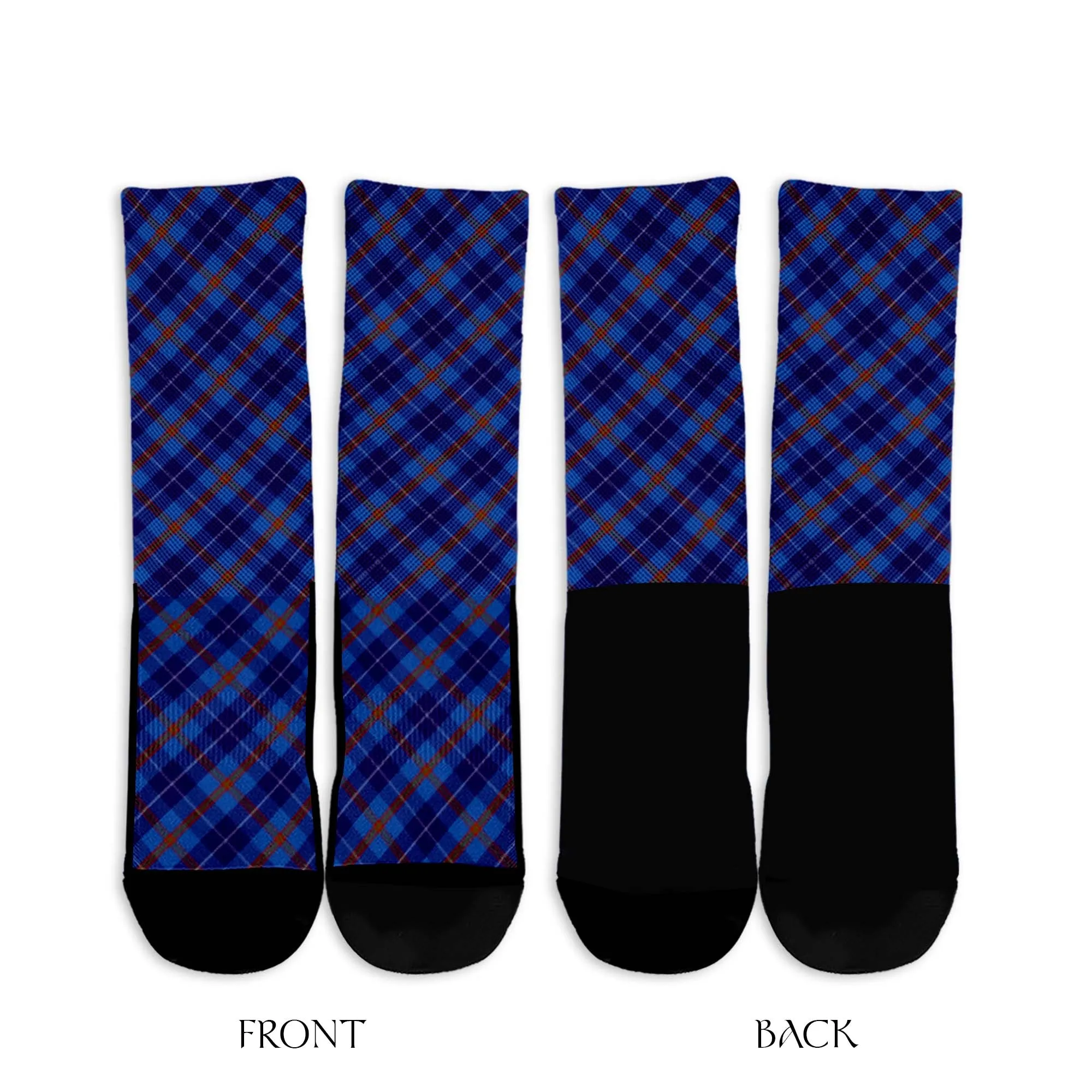 Bryson Tartan Crew Socks Cross Tartan Style