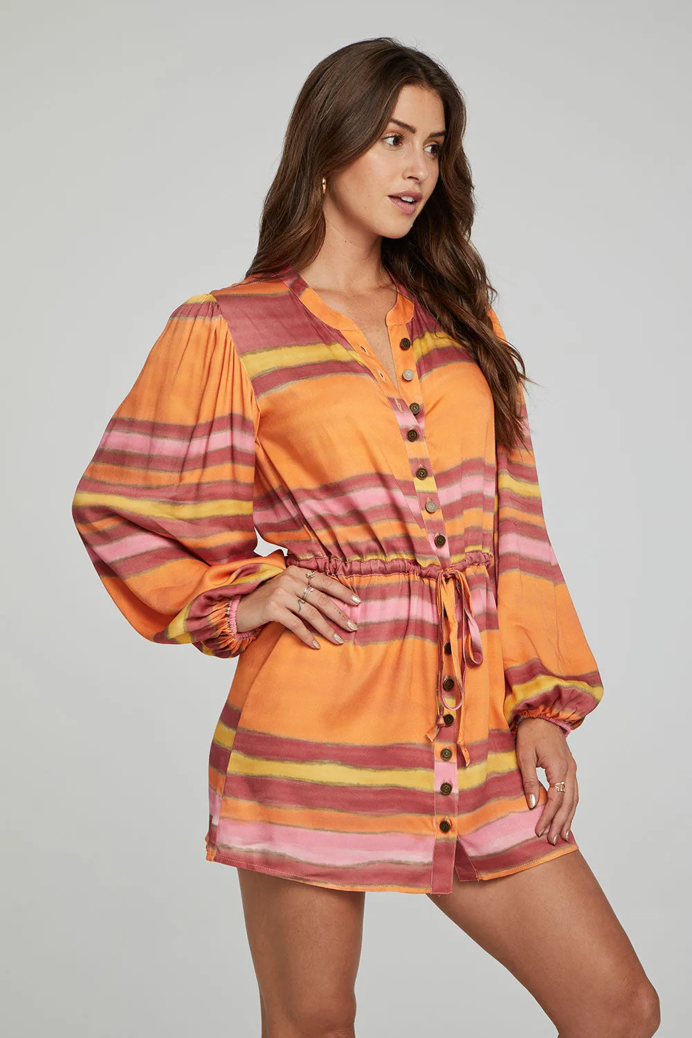 Cabrillo Mini Dress - Sunset Stripe