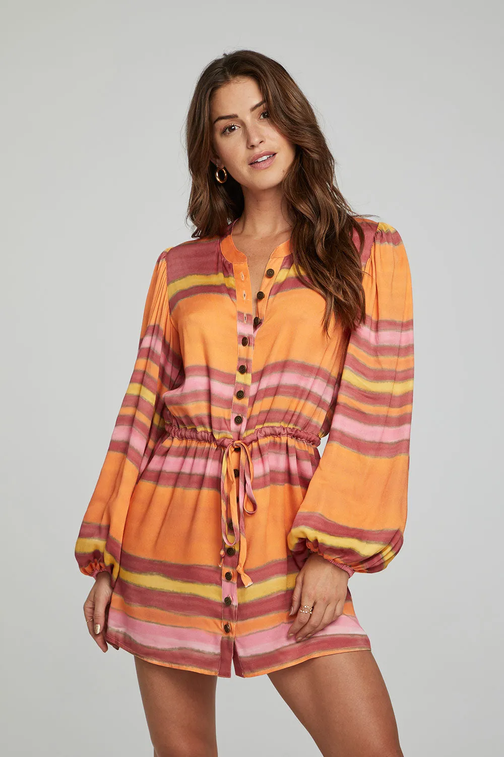 Cabrillo Mini Dress - Sunset Stripe