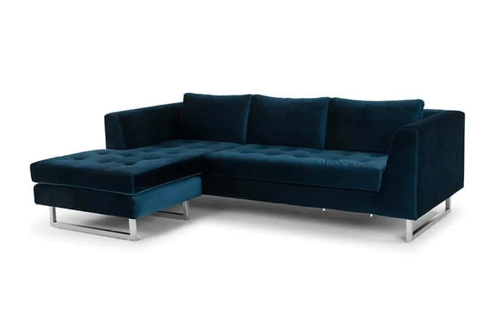 Calais Sectional Sofa Blue