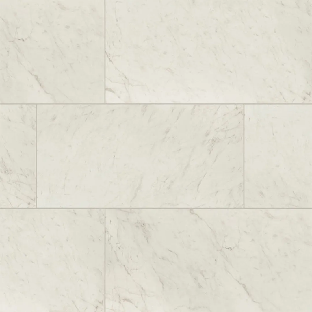 Carrara Bianco Polished, 12" x 24" - Porcelain Tile