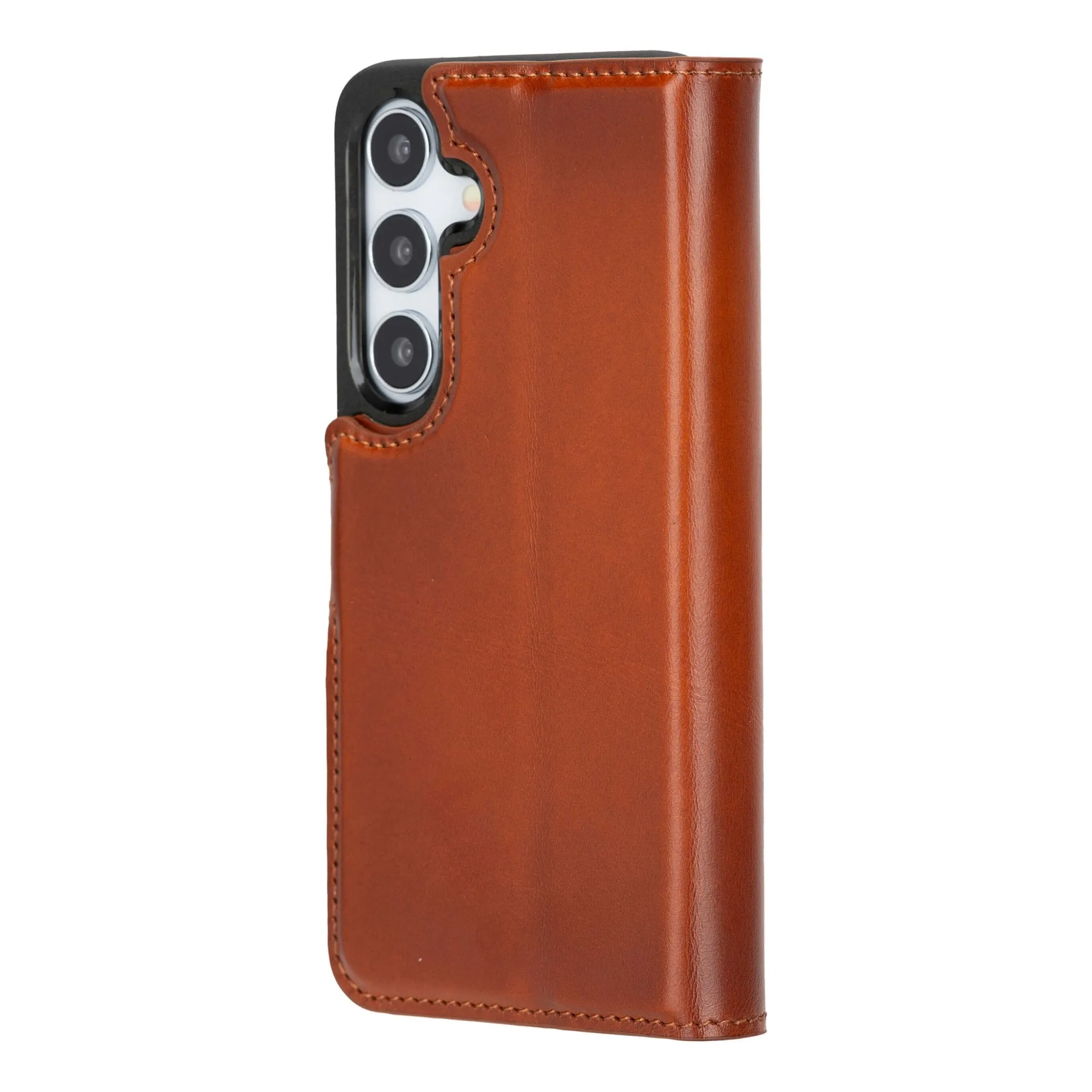 Carter Samsung Galaxy S24 Wallet Case, Burnished Tan