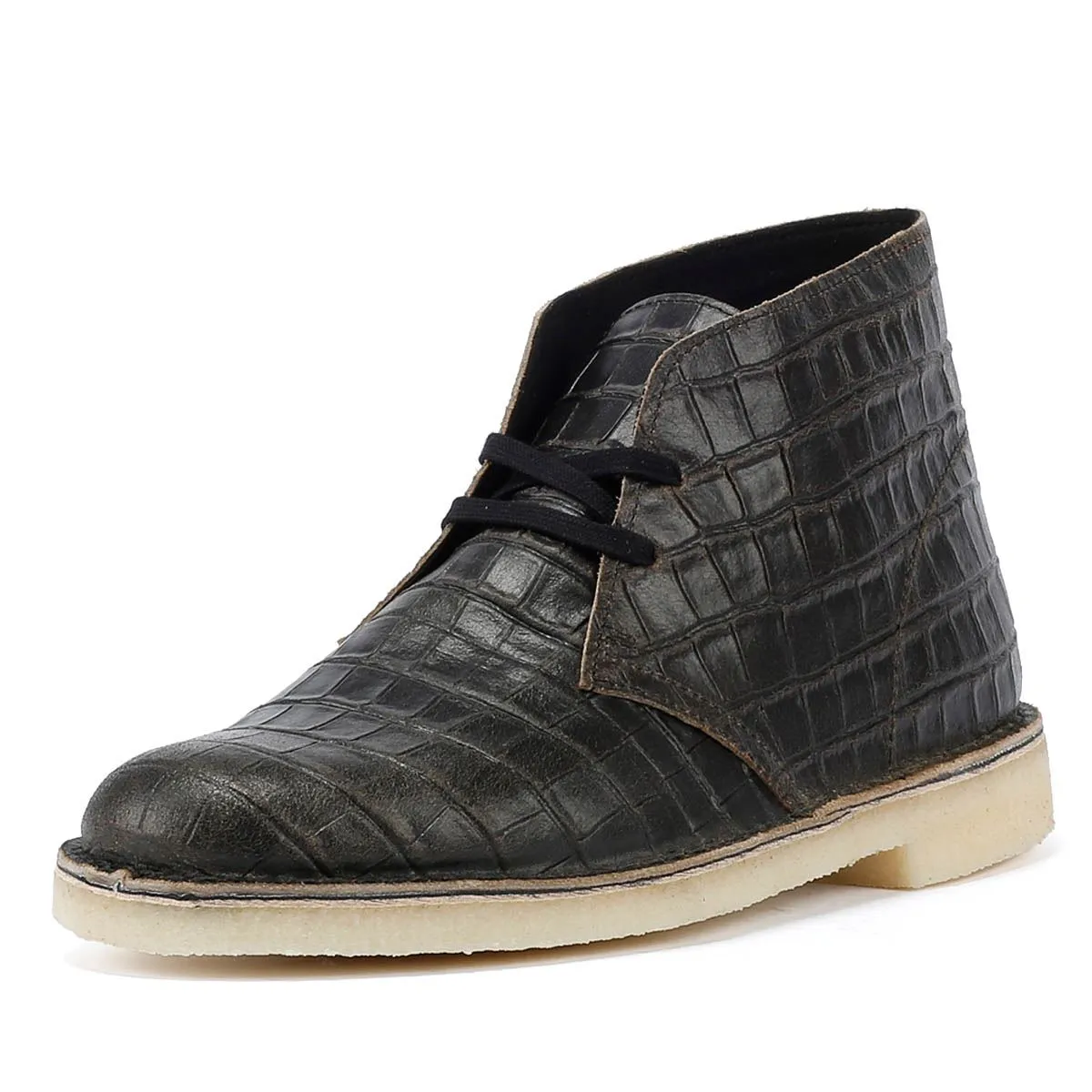 Clarks Originals Desert Harajuku Leather Men's Black Boots