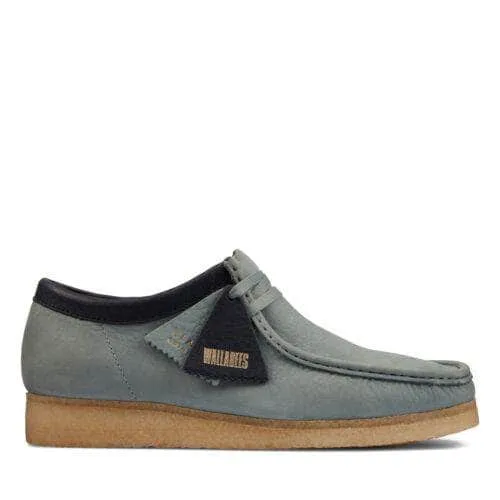 Clarks Wallabee Sage Blue Nubuck - Men's