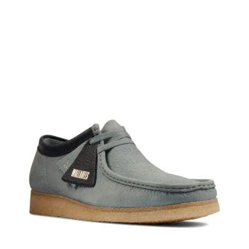 Clarks Wallabee Sage Blue Nubuck - Men's