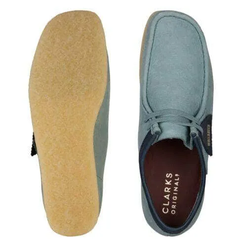 Clarks Wallabee Sage Blue Nubuck - Men's