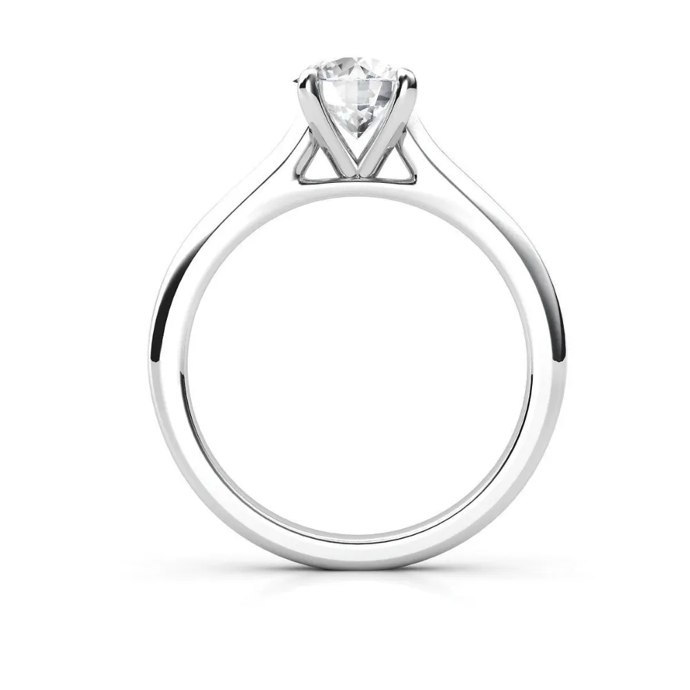 Classic Round-Cut Solitaire Diamond Engagement Ring