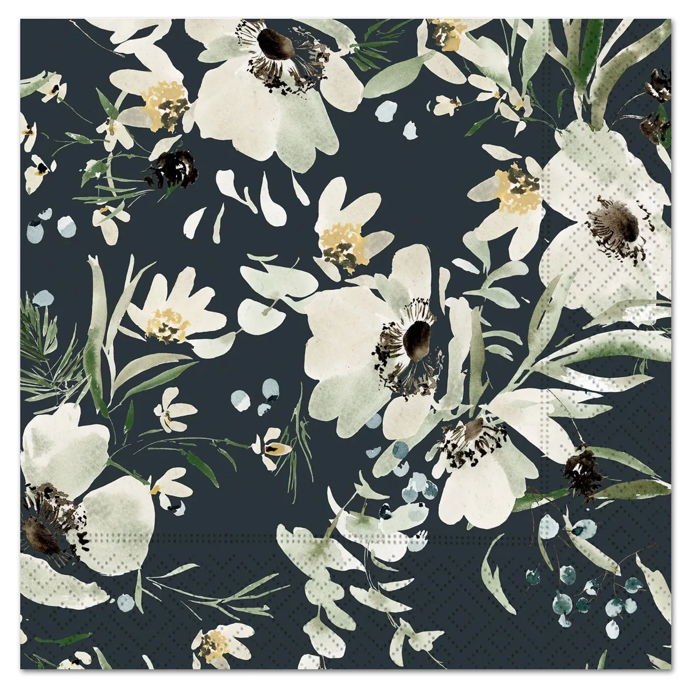 December Meadow Floral Paper Luncheon Napkins