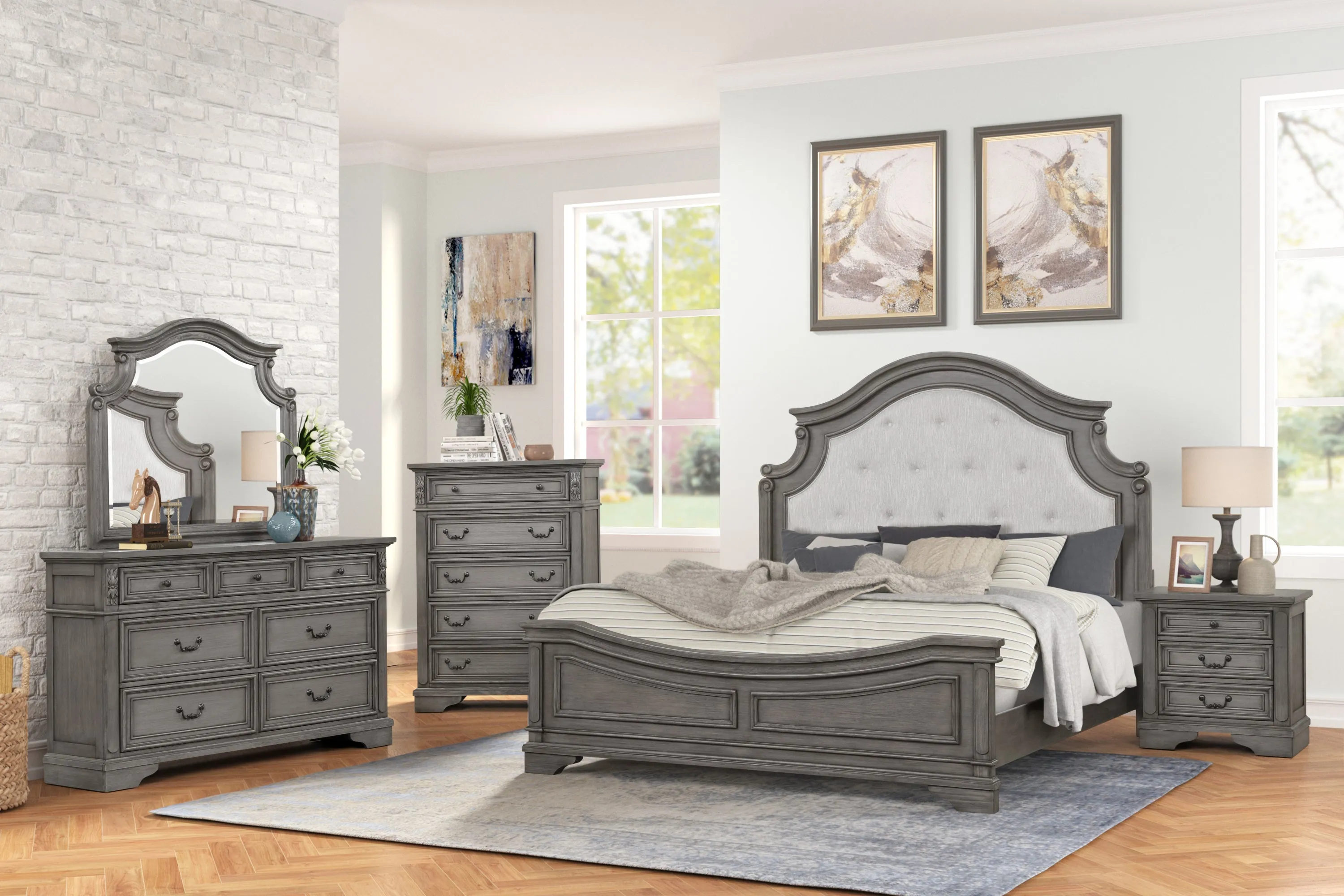 Elegant Gray Grace Dresser