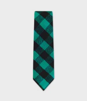 Flannel Necktie - Green Buffalo