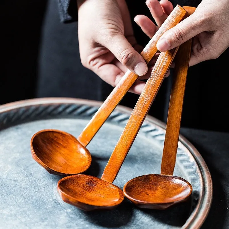 Gohobi Handmade Wooden Soup Spoon