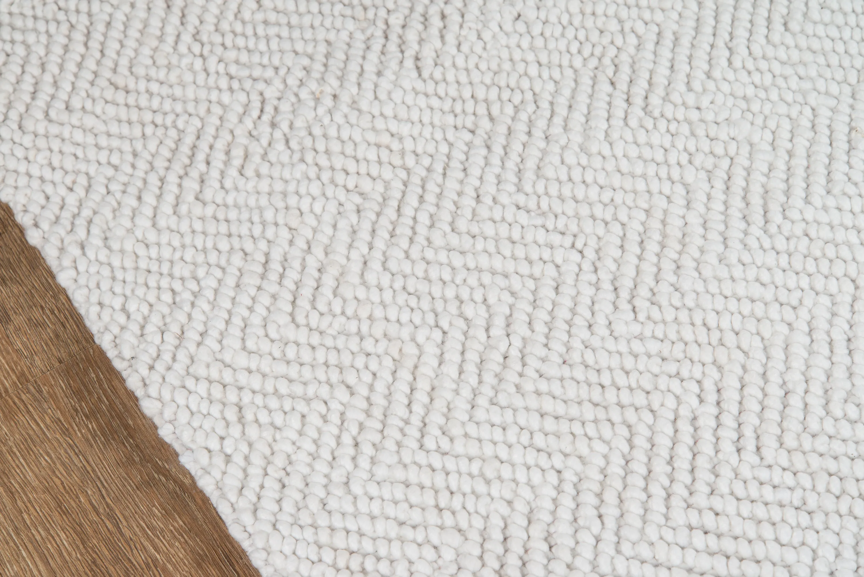 Hand Woven Washington White Area Rug