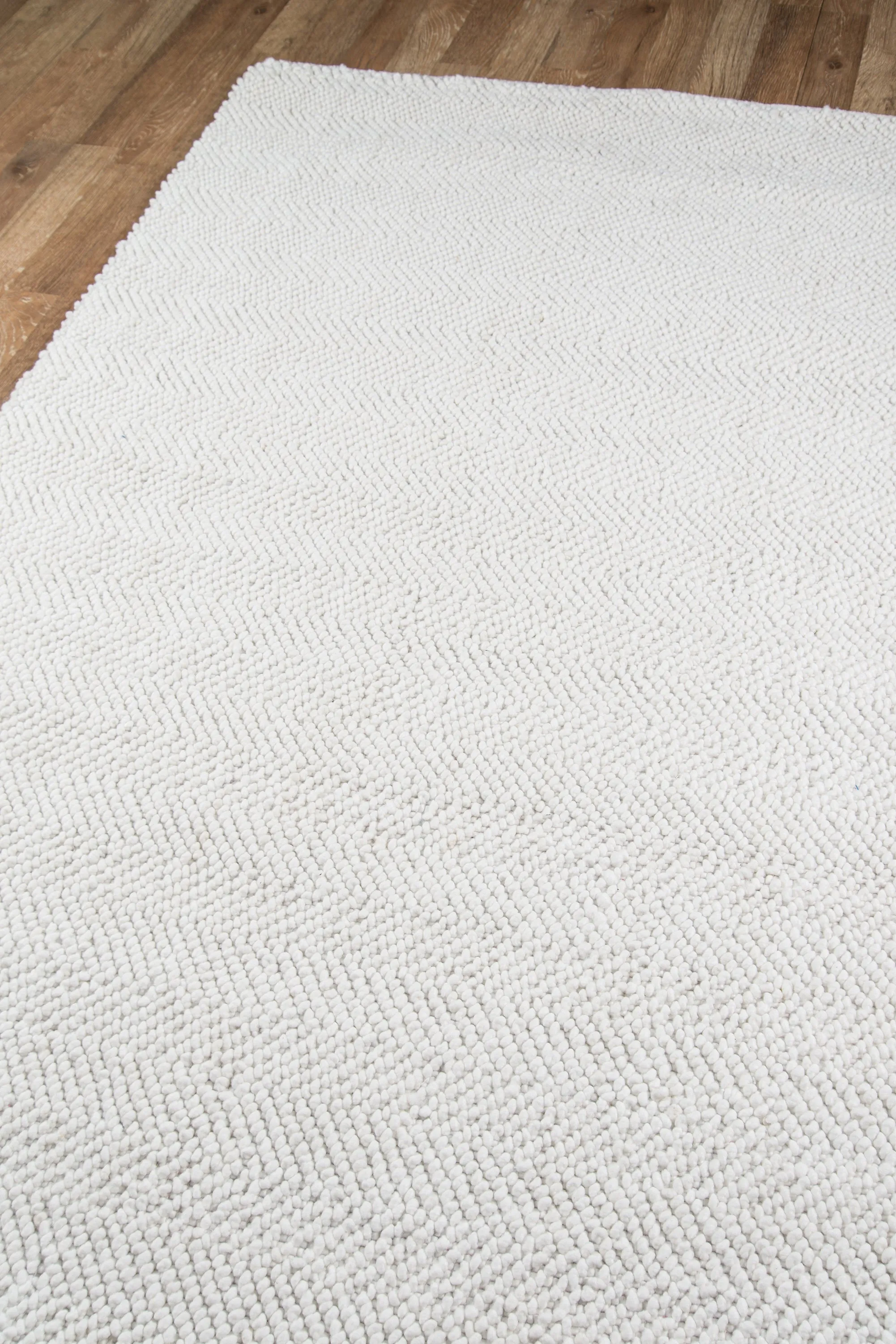 Hand Woven Washington White Area Rug