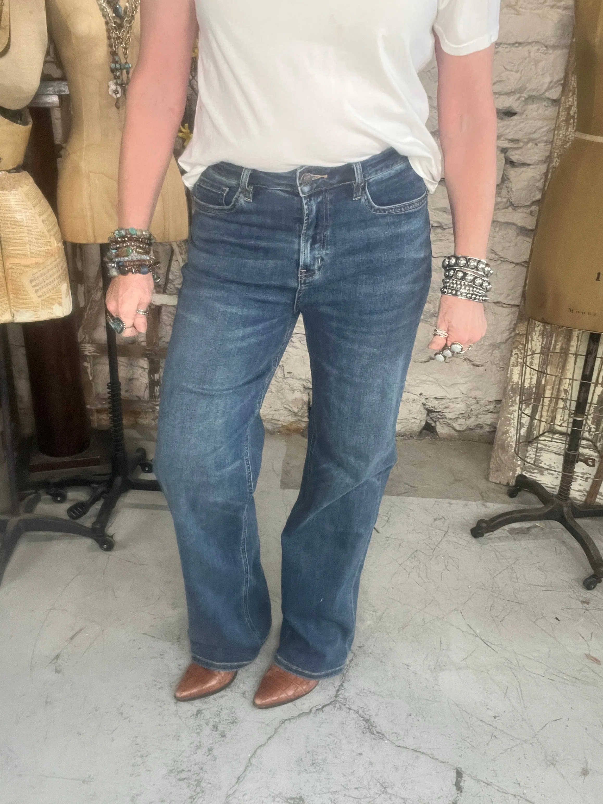 Loose Fit Straight Leg Jeans