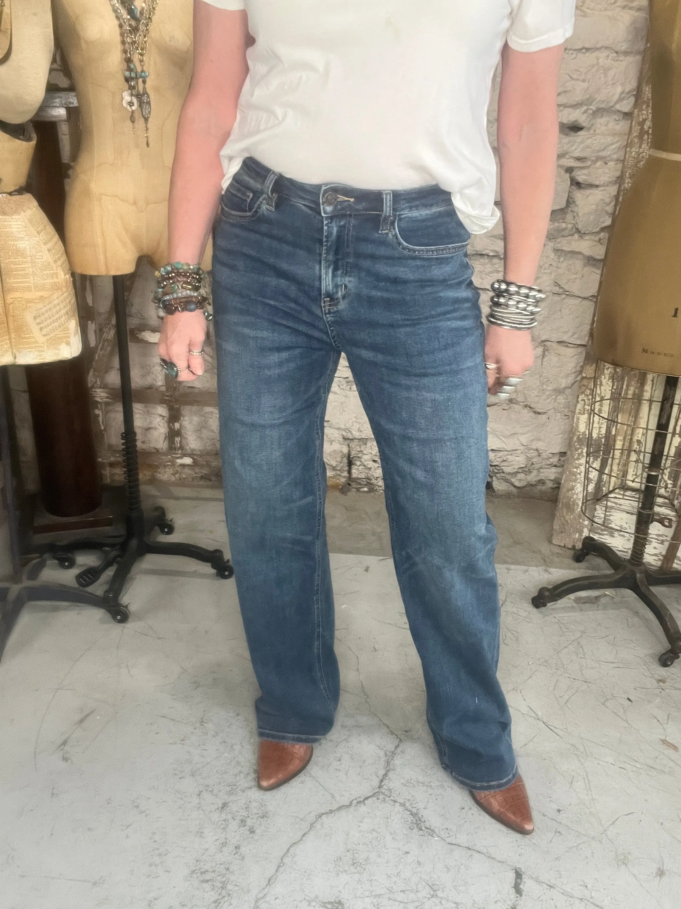 Loose Fit Straight Leg Jeans