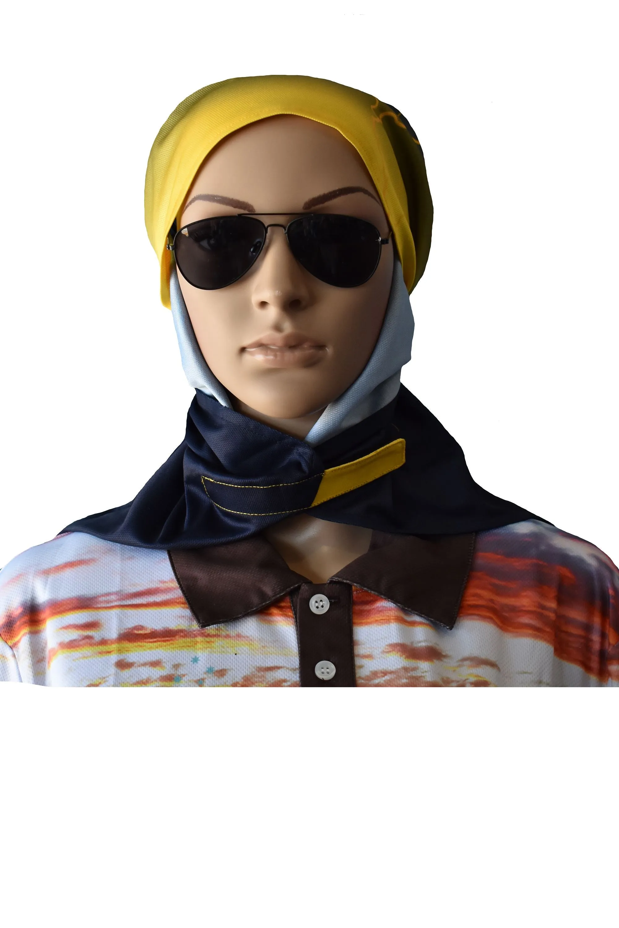 Multi Veil Scarf Fishing Mask