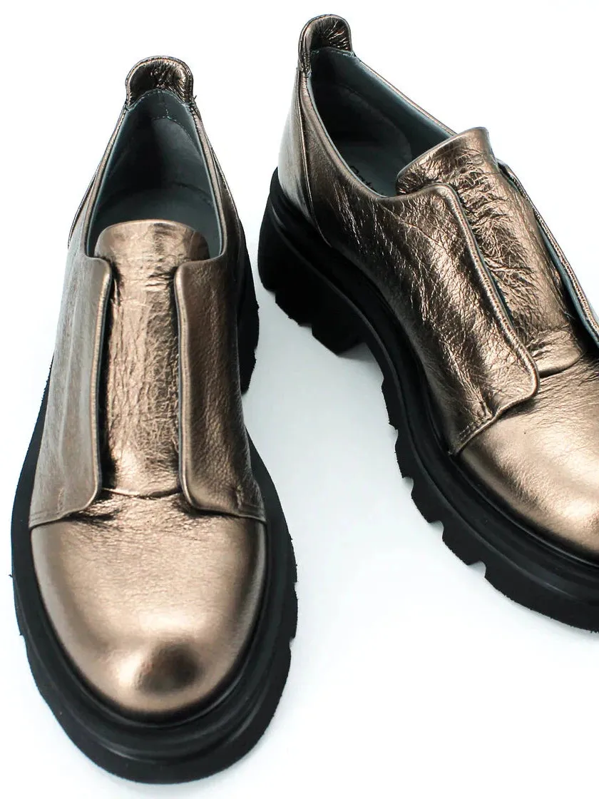 Nari Loafer in Dusty Bronze by Patrizia Bonfanti