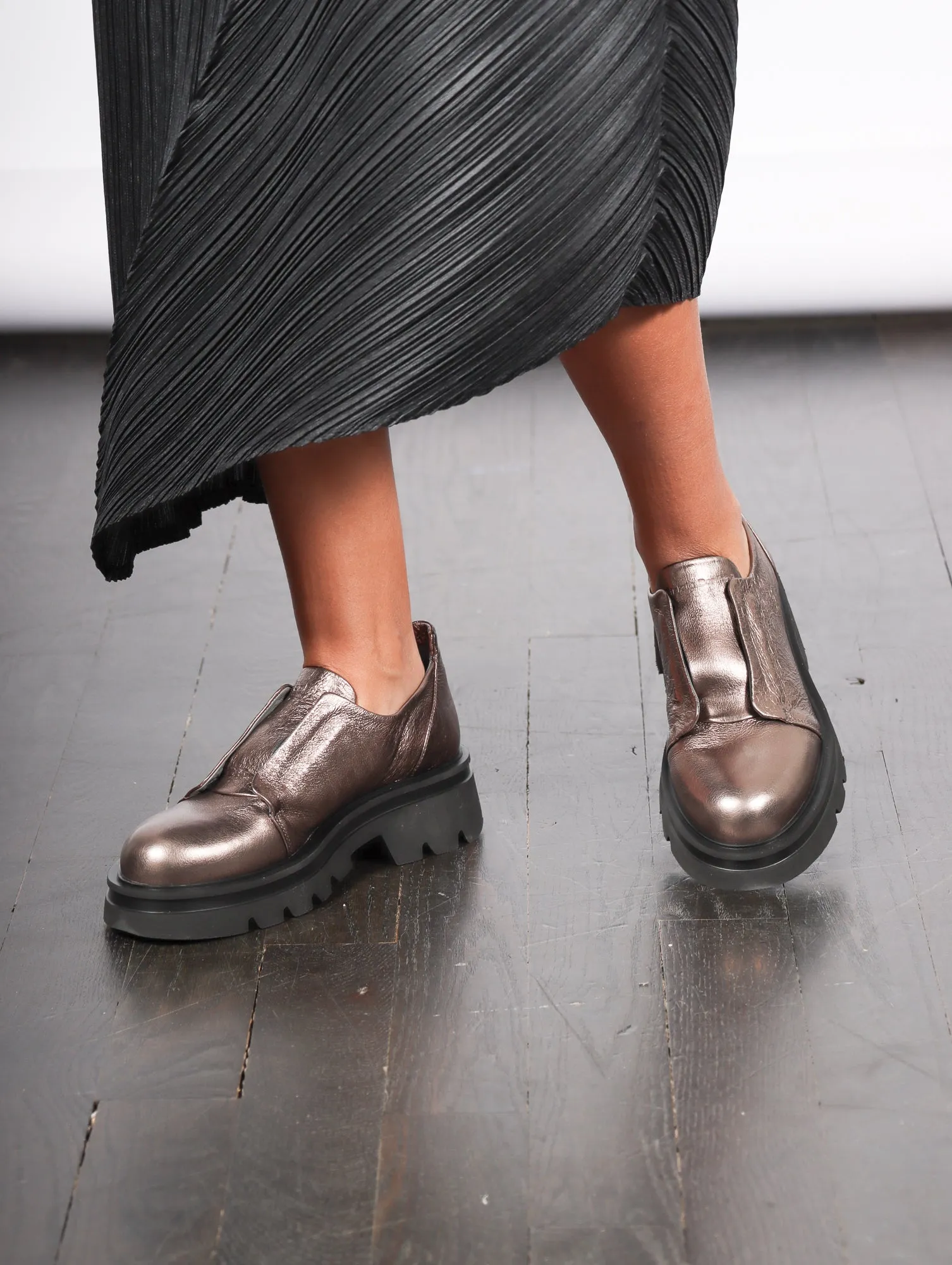 Nari Loafer in Dusty Bronze by Patrizia Bonfanti