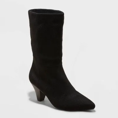 Open Box - Women's Ada Dress Boots - Universal Thread Black 11