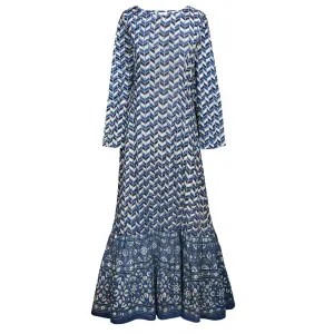 Prisma Indigo Cotton Mermaid Dress store credit