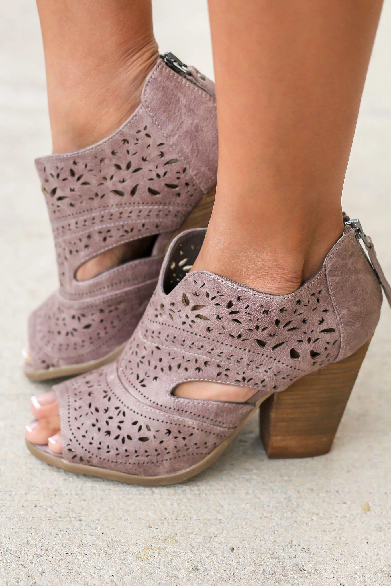 Santana Gray Booties