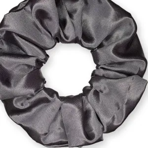 Scrunchies Premium Bridal Satin Available in 3 Sizes Made in the USA Charcoal