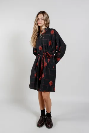 Seba Tencel Dress  Black Eternal Knot Print