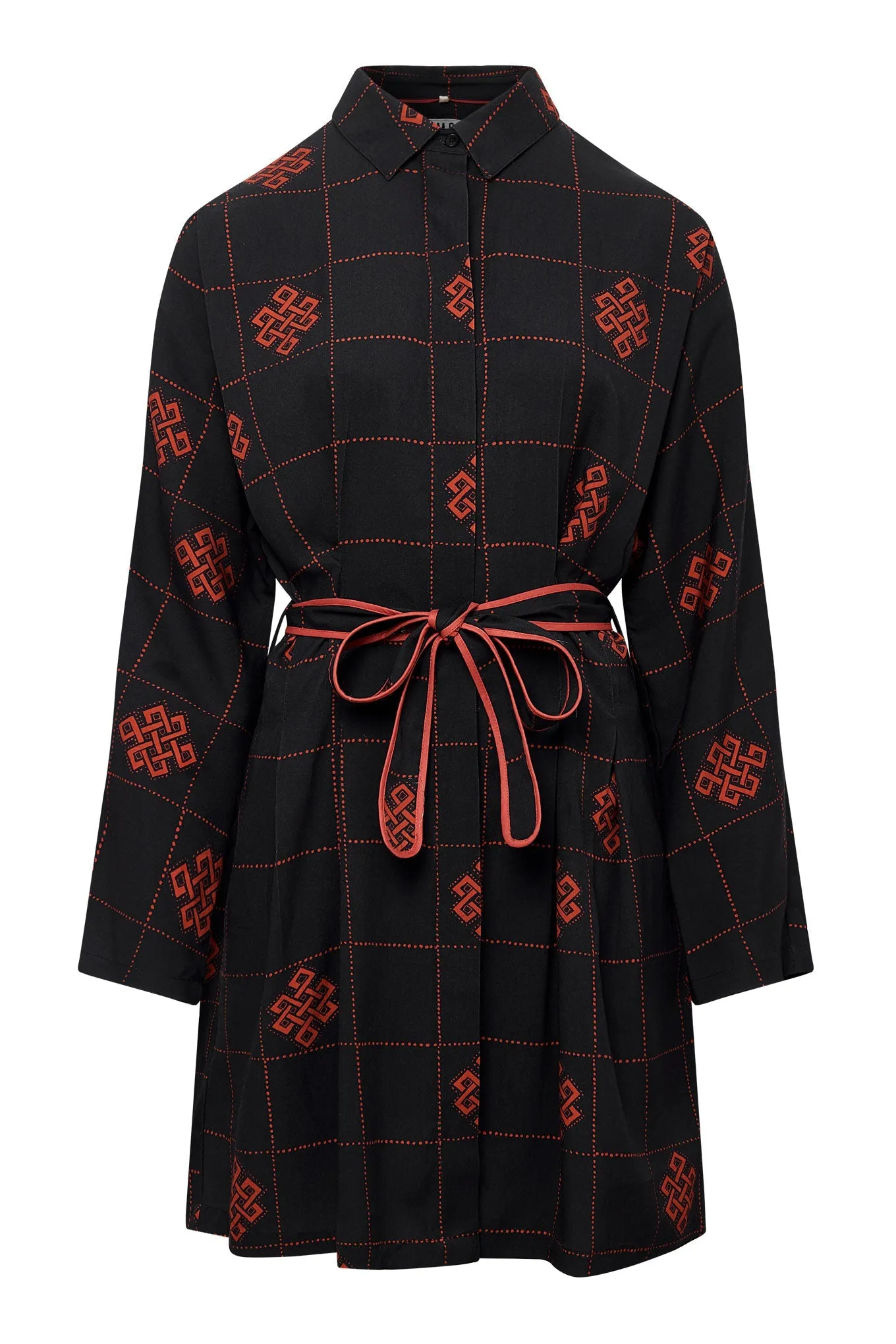 Seba Tencel Dress  Black Eternal Knot Print