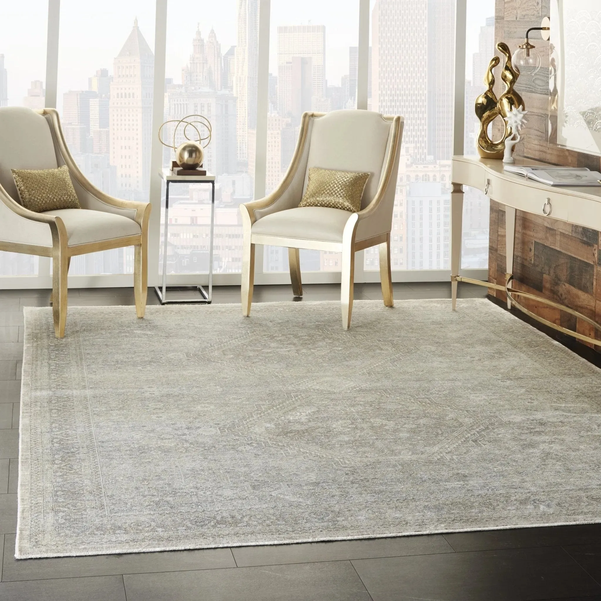 Starry Nights STN04 Cream Grey Rug