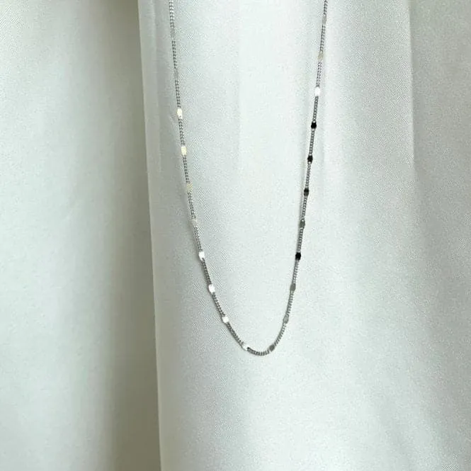 Sterling Silver Rhodium Plated Chain ERLN025