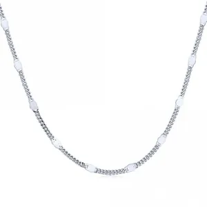 Sterling Silver Rhodium Plated Chain ERLN025