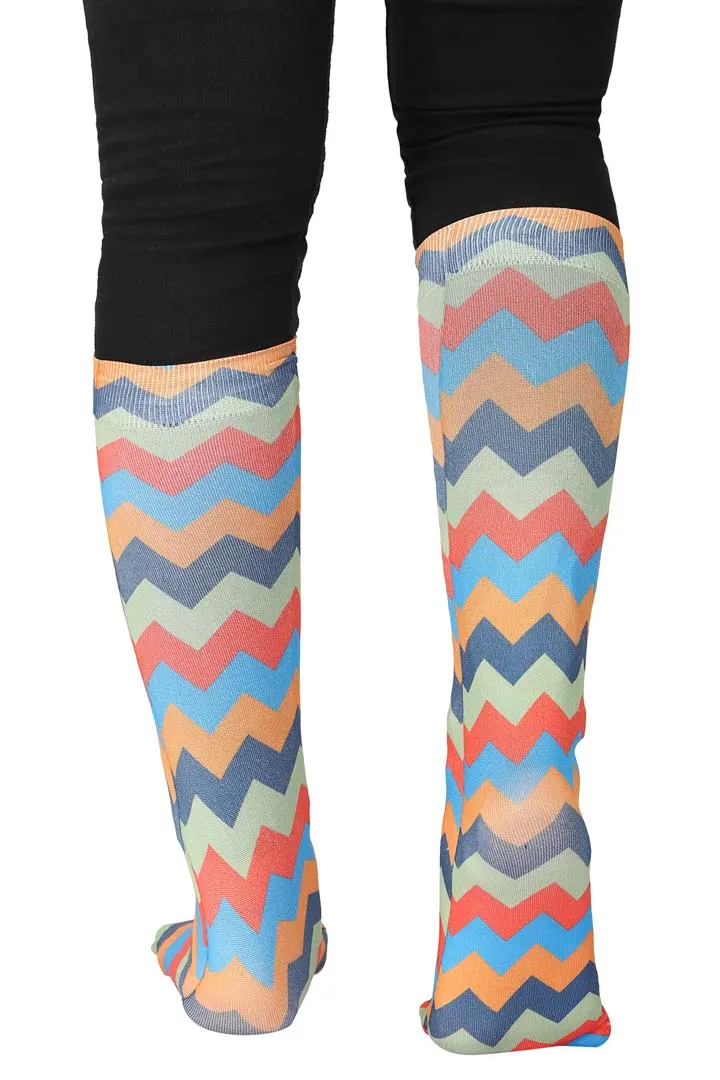 TuffRider Ladies CoolMax Printed Boot Socks