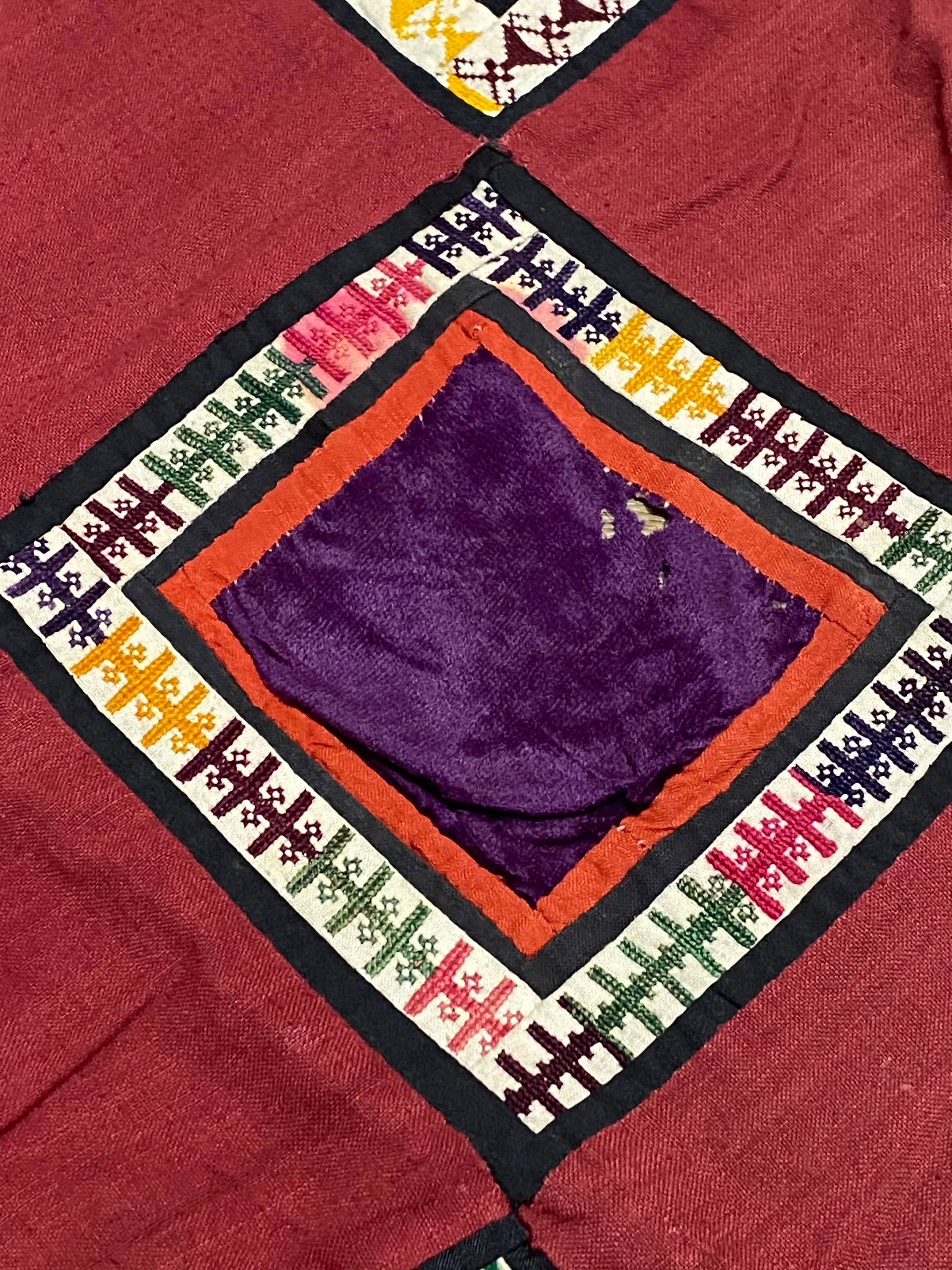 Uzbek Yuruk Yastik Lakai Patchwork Quilt