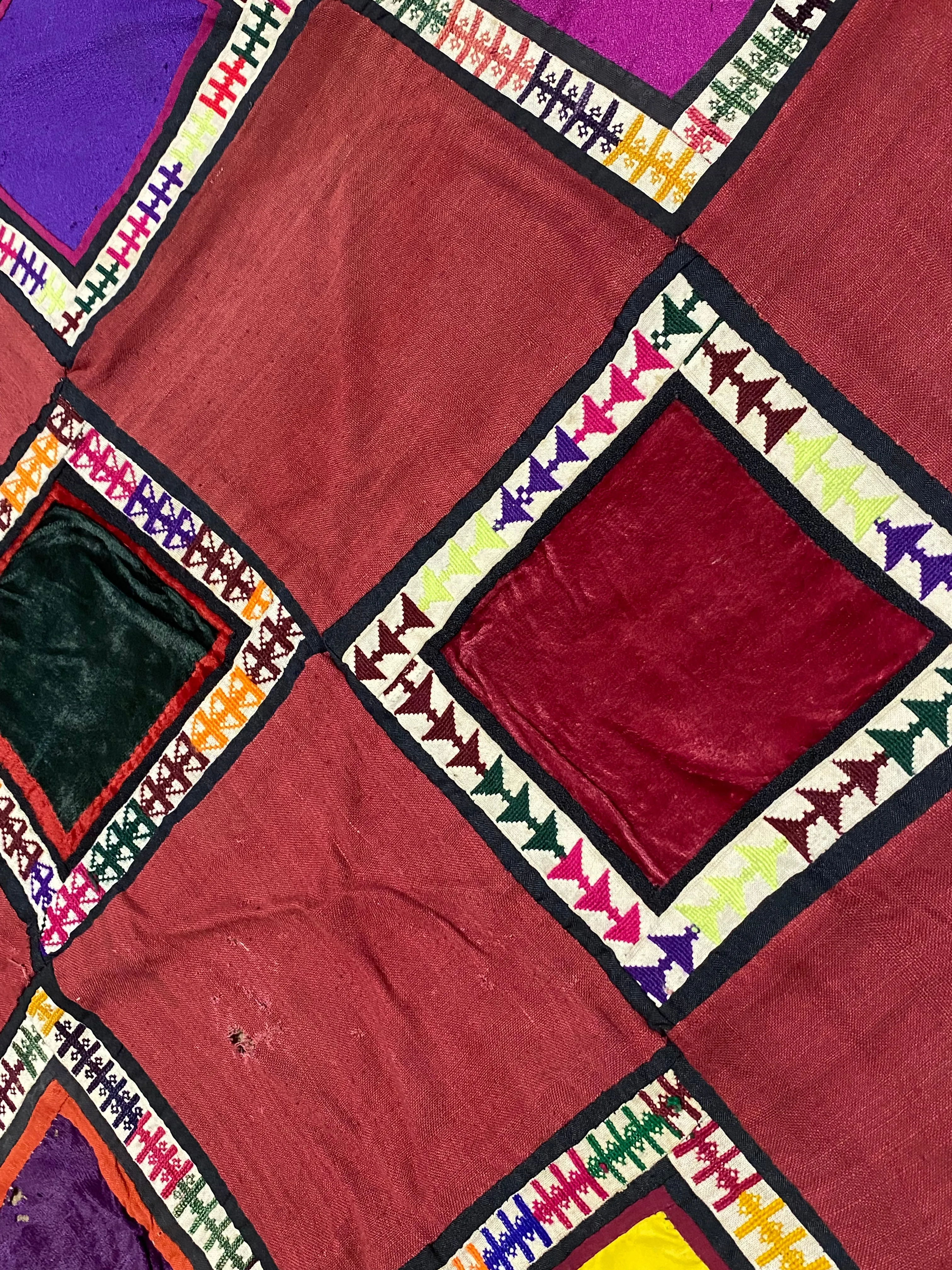 Uzbek Yuruk Yastik Lakai Patchwork Quilt