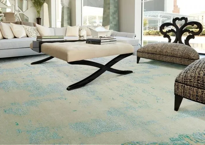 Wool & Silk CGS31 Beige/Seafoam Rug