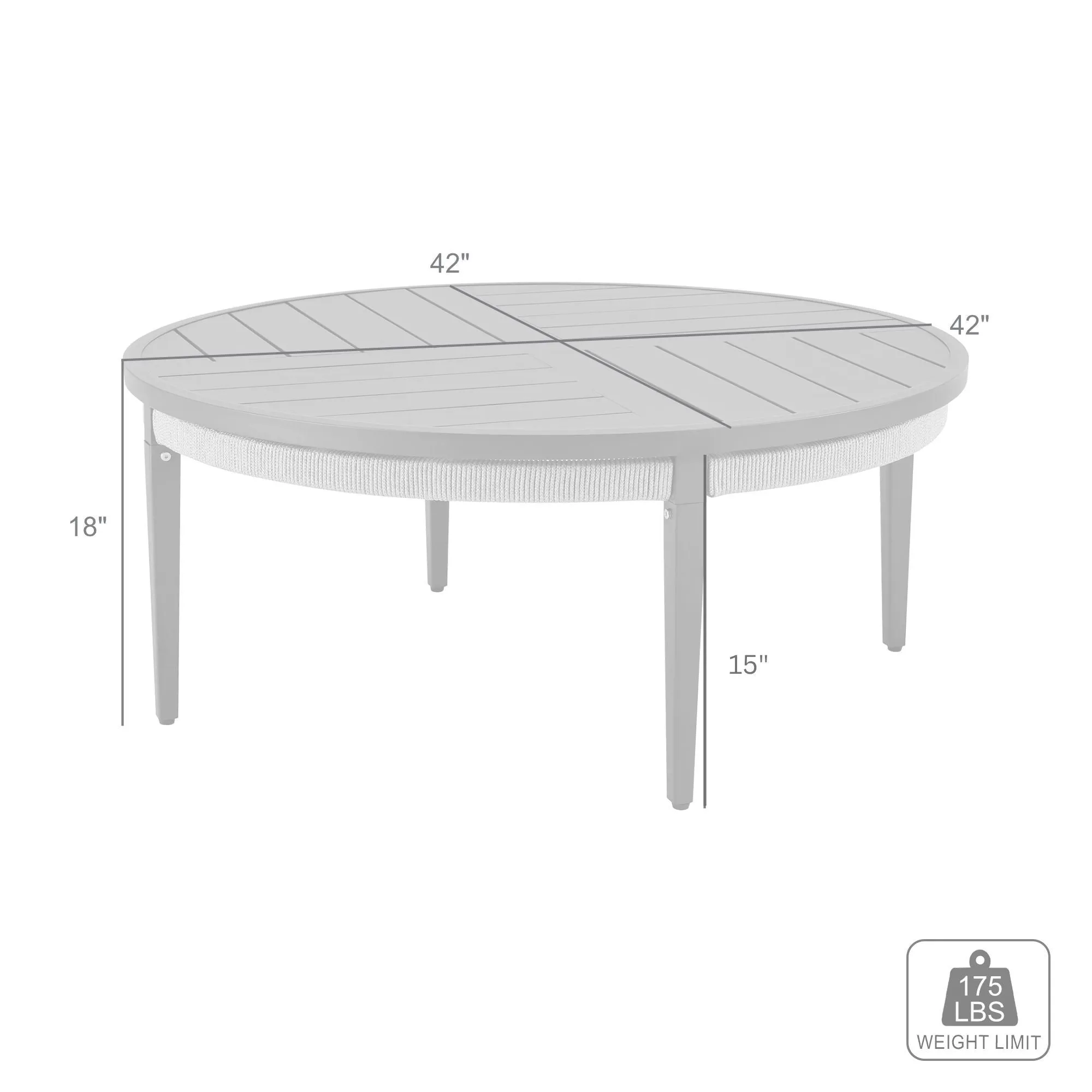 Zella Round Outdoor Coffee Table